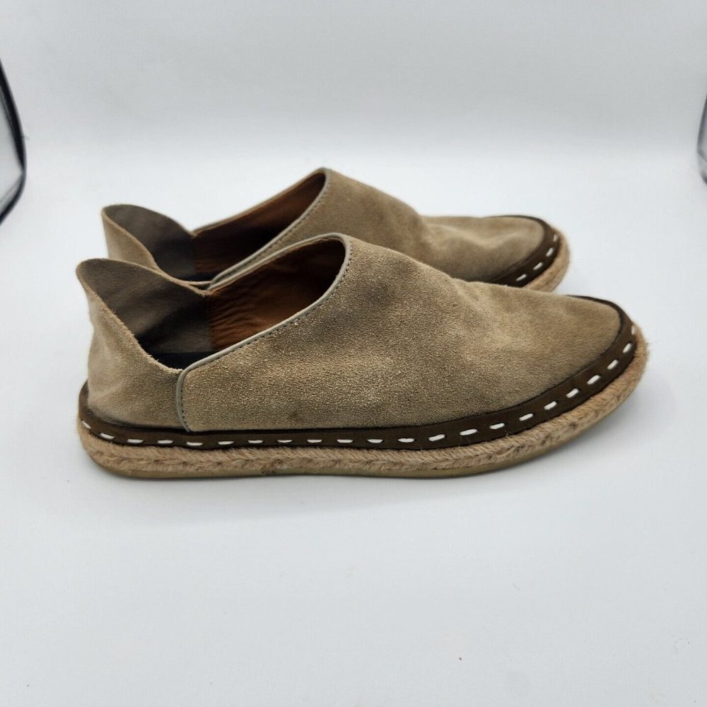 Rag & Bone Canyon Espadrille Suede Flat Loafers Size 35 US 5 Olive Green